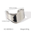 Stainless Steel Open Bracelet Ins Style Geometric Electroplating