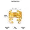 Stainless Steel Open Cuff Bracelet With Layered Flower Petal Design Electroplated Modern Minimalist Statement Jewelry