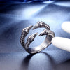 Stainless Steel Open Dragon Ring For Men Polished Geometric Lucky Statement Jewelry