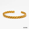 Stainless Steel Open Handmade Twist Bracelet With Vacuum Electroplating And Fine Polishing Fashion Ol Style