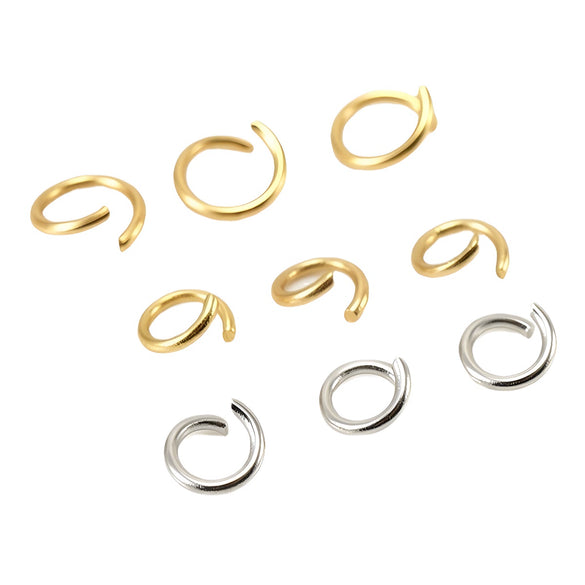 316L Stainless Steel Open Ring Accessories Electroplated Bracelet Necklace Accessories