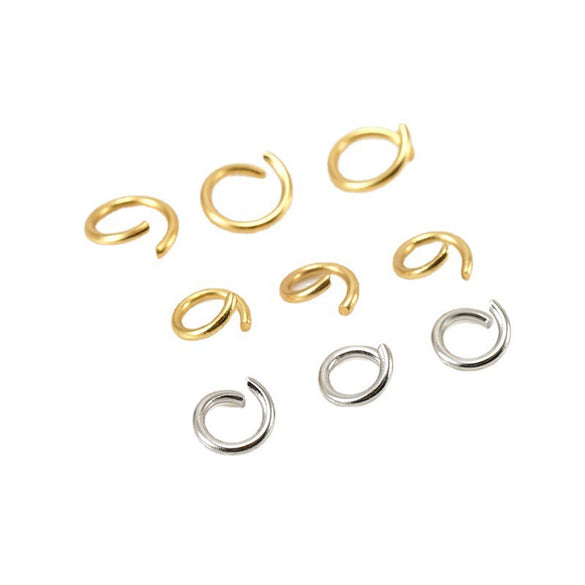 316L Stainless Steel Open Ring Accessories Electroplated Bracelet Necklace Accessories