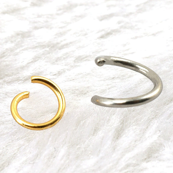 316L Stainless Steel Open Ring Accessories Electroplated Bracelet Necklace Accessories