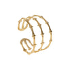 Stainless Steel Open Ring For Women Fresh Style Electroplating