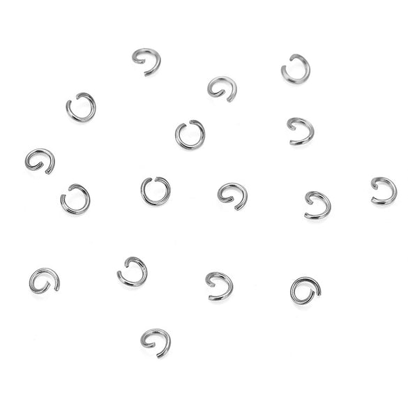 Stainless Steel Open Ring Handmade Jewelry Accessories With Glow And Geometric Simple Style