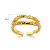 Stainless Steel Open Ring With Cross Bow Star Moon Design Electroplated Unisex Ladies Ring