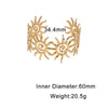 Stainless Steel Open Sun Bracelet With Spiral Design Electroplated Minimalist High End Style For Women