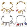 316L Stainless Steel Open Thin Irregular Minimalist Retro Personality Electroplated Bracelet