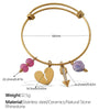 316L Stainless Steel Open Thin Irregular Minimalist Retro Personality Electroplated Bracelet