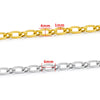Stainless Steel Oshaped Cross Chain Jewelry Chain Electrolytic Brightening Diy Necklace Bracelet
