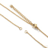 Stainless Steel Oshaped Cross Half Chain Broken Cuban Chain Hanging Double Ring Chain Cartoon Geometric Diy Jewelry Accessories Necklace With Electroplating