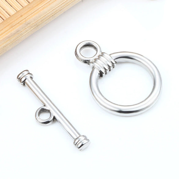 Stainless Steel Ot Ring Bar Jewelry Connecting Buckle Electroplated For Men And Women