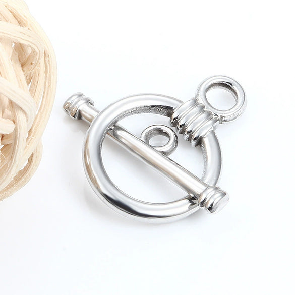 Stainless Steel Ot Ring Bar Jewelry Connecting Buckle Electroplated For Men And Women