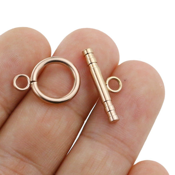 Stainless Steel Ot Stick Jewelry Connection Buckle Electroplated Totem Bracelet Necklace Jewelry Accessories