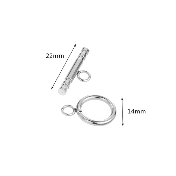 Stainless Steel Ot Stick Jewelry Connection Buckle Electroplated Totem Bracelet Necklace Jewelry Accessories