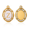 Stainless Steel Oval And Hexagonal Geometric Letter Pendant Jewelry Accessories With Electroplating