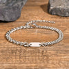 Stainless Steel Oval Chain Bracelet Electroplated Fashion For Women