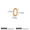 Stainless Steel Oval Melon Seed Jewelry Buckle Necklace Diy Handmade Electroplated Semi Finished Pendant Jewelry Accessories