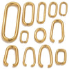Stainless Steel Oval Melon Seed Jewelry Buckle Necklace Diy Handmade Electroplated Semi Finished Pendant Jewelry Accessories