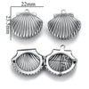 Stainless Steel Oval Photo Box Pendant Jewelry Accessories With Vintage Embossed Pattern And Electroplating