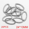 Stainless Steel Oval Rectangular Border Fish Pattern Electroplated Diy Jewelry Handmade Earrings Connector Supplies Accessories