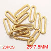 Stainless Steel Oval Rectangular Border Fish Pattern Electroplated Diy Jewelry Handmade Earrings Connector Supplies Accessories