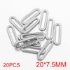 Stainless Steel Oval Rectangular Border Fish Pattern Electroplated Diy Jewelry Handmade Earrings Connector Supplies Accessories