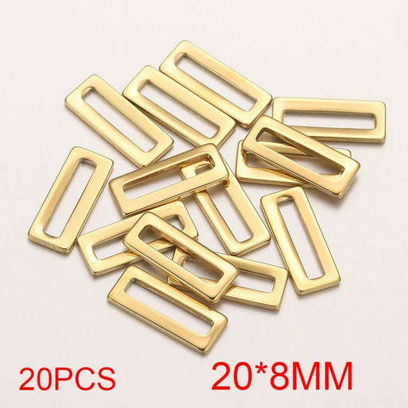 Stainless Steel Oval Rectangular Border Fish Pattern Electroplated Diy Jewelry Handmade Earrings Connector Supplies Accessories