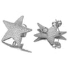 Stainless Steel Oval Star Fish Pattern Gold Plated Electroplated Earrings Making Supplies Jewelry