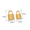 Stainless Steel Padlock Threedimensional Punk Pendant Jewelry For Diy Bracelet And Necklace