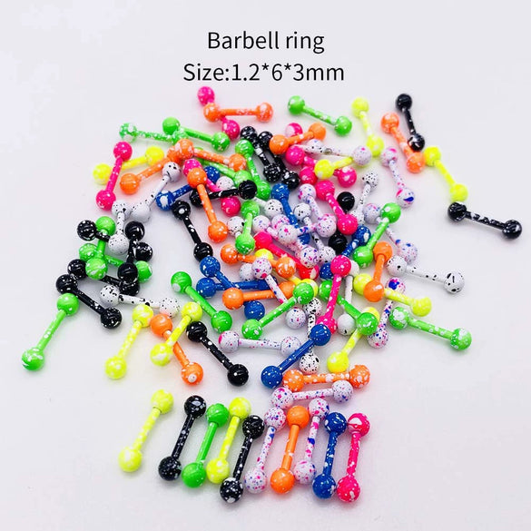 Stainless Steel Painted Geometric Circular Nose Rings Eyebrow Nails Cshaped Ear Bone Nails Lip Nail Piercing Jewelry
