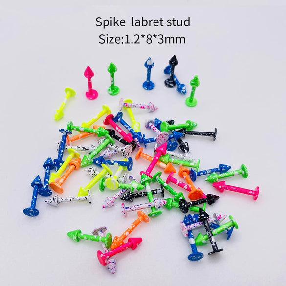Stainless Steel Painted Geometric Circular Nose Rings Eyebrow Nails Cshaped Ear Bone Nails Lip Nail Piercing Jewelry