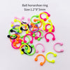 Stainless Steel Painted Geometric Circular Nose Rings Eyebrow Nails Cshaped Ear Bone Nails Lip Nail Piercing Jewelry