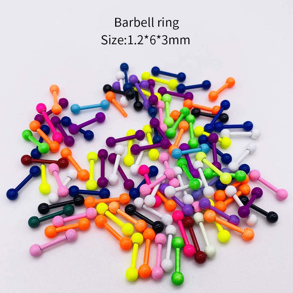 Stainless Steel Painted Geometric Circular Nose Rings Eyebrow Nails Cshaped Ear Bone Nails Lip Nail Piercing Jewelry