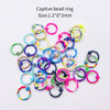 Stainless Steel Painted Geometric Circular Nose Rings Eyebrow Nails Cshaped Ear Bone Nails Lip Nail Piercing Jewelry