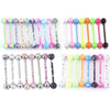 Stainless Steel Painted Geometric Circular Nose Rings Eyebrow Nails Cshaped Ear Bone Nails Lip Nail Piercing Jewelry