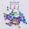 Stainless Steel Painted Geometric Circular Nose Rings Eyebrow Nails Cshaped Ear Bone Nails Lip Nail Piercing Jewelry