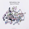 Stainless Steel Painted Geometric Circular Nose Rings Eyebrow Nails Cshaped Ear Bone Nails Lip Nail Piercing Jewelry