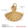 316L Stainless Steel Palm Sixpointed Star Shape Pendant Jewelry For Women Plated With Gold