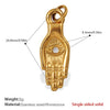 316L Stainless Steel Palm Sixpointed Star Shape Pendant Jewelry For Women Plated With Gold