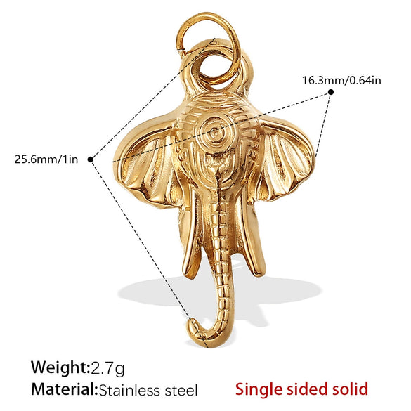 316L Stainless Steel Palm Sixpointed Star Shape Pendant Jewelry For Women Plated With Gold
