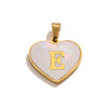 Stainless Steel Peach Heart And English Letter Diy Handmade Electroplated Pendant Necklace Accessories