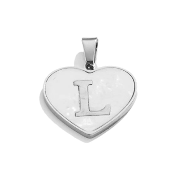 Stainless Steel Peach Heart And English Letter Diy Handmade Electroplated Pendant Necklace Accessories