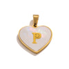 Stainless Steel Peach Heart And English Letter Diy Handmade Electroplated Pendant Necklace Accessories