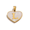 Stainless Steel Peach Heart And English Letter Diy Handmade Electroplated Pendant Necklace Accessories