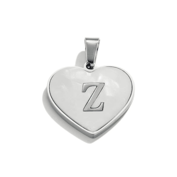 Stainless Steel Peach Heart And English Letter Diy Handmade Electroplated Pendant Necklace Accessories