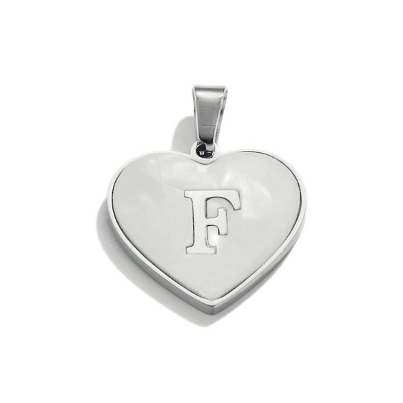 Stainless Steel Peach Heart And English Letter Diy Handmade Electroplated Pendant Necklace Accessories