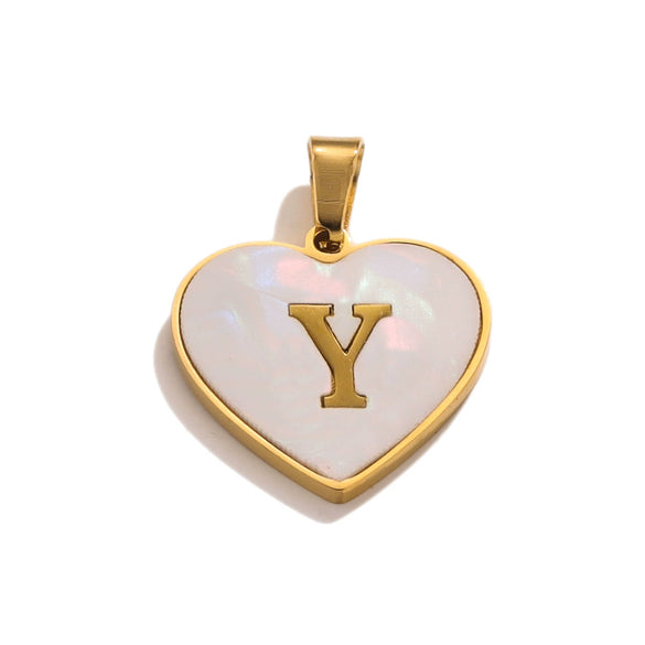 Stainless Steel Peach Heart And English Letter Diy Handmade Electroplated Pendant Necklace Accessories