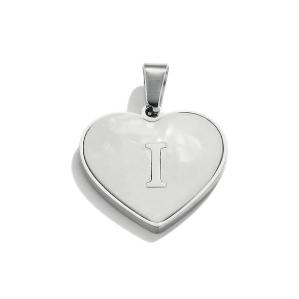 Stainless Steel Peach Heart And English Letter Diy Handmade Electroplated Pendant Necklace Accessories