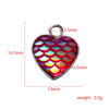 Stainless Steel Peach Heart Fish Scale Pendant Jewelry Accessories Fine Polishing